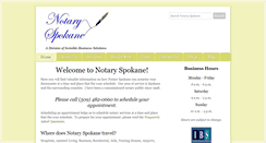 Desktop Screenshot of notaryspokane.com